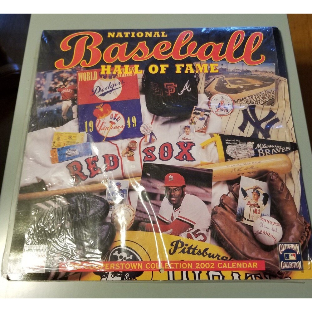 Baseball hall of fame 2002 calendar new open seal